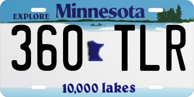 MN license plate 360TLR