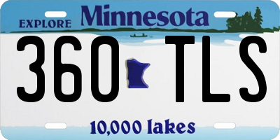 MN license plate 360TLS