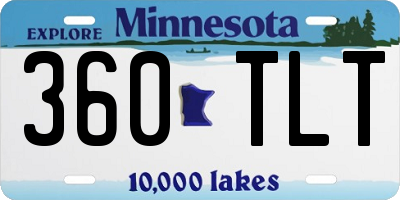 MN license plate 360TLT