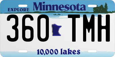 MN license plate 360TMH