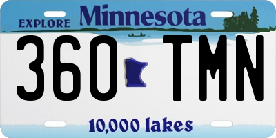 MN license plate 360TMN