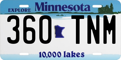 MN license plate 360TNM
