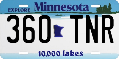 MN license plate 360TNR