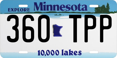 MN license plate 360TPP
