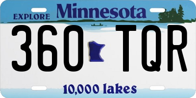 MN license plate 360TQR