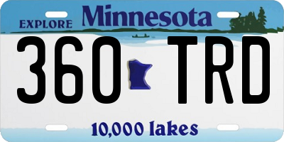 MN license plate 360TRD