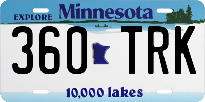 MN license plate 360TRK