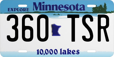 MN license plate 360TSR