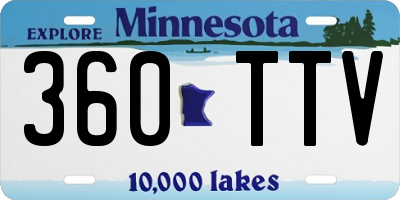 MN license plate 360TTV