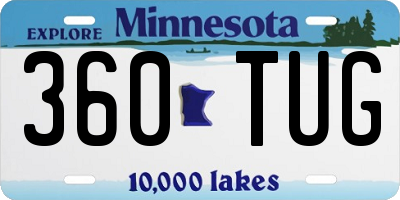 MN license plate 360TUG