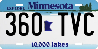 MN license plate 360TVC