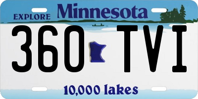 MN license plate 360TVI