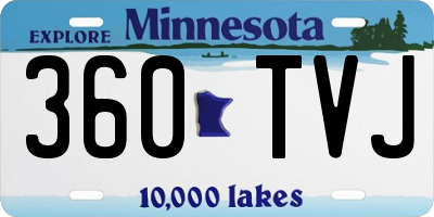 MN license plate 360TVJ