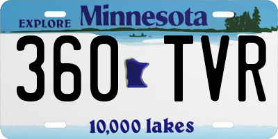 MN license plate 360TVR