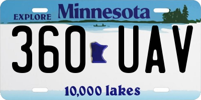 MN license plate 360UAV