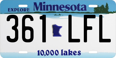 MN license plate 361LFL