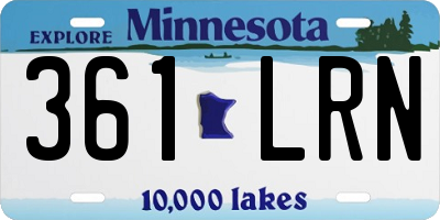 MN license plate 361LRN