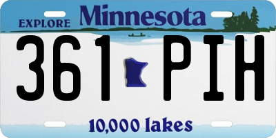 MN license plate 361PIH