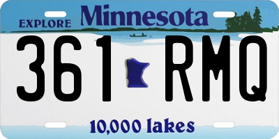 MN license plate 361RMQ