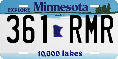 MN license plate 361RMR