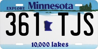 MN license plate 361TJS