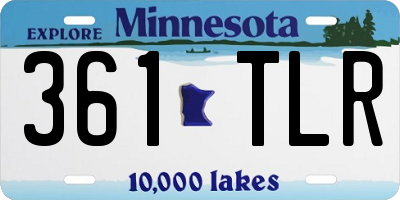 MN license plate 361TLR