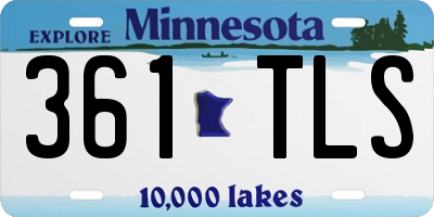 MN license plate 361TLS