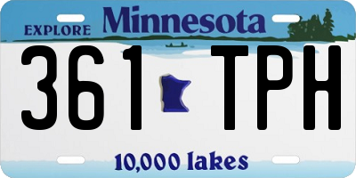 MN license plate 361TPH