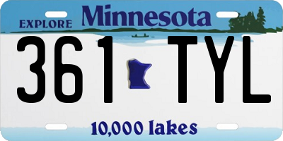 MN license plate 361TYL