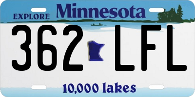 MN license plate 362LFL