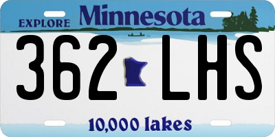 MN license plate 362LHS