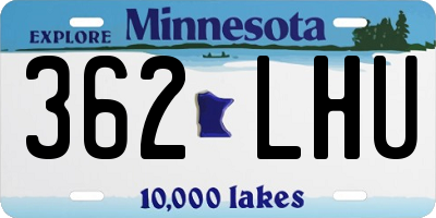 MN license plate 362LHU