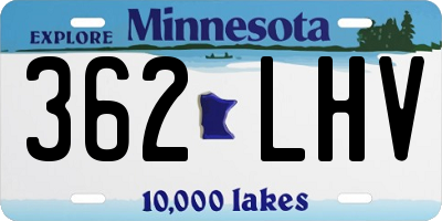 MN license plate 362LHV
