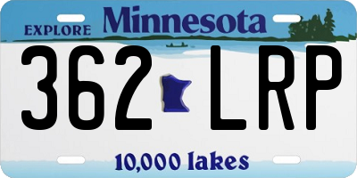 MN license plate 362LRP