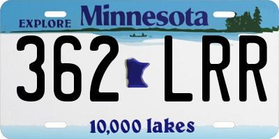 MN license plate 362LRR