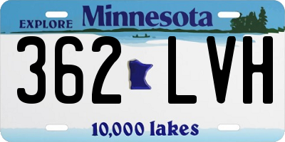 MN license plate 362LVH