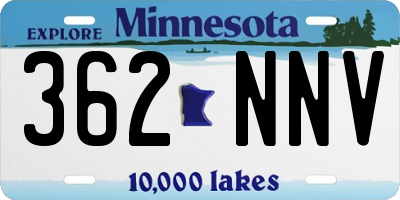 MN license plate 362NNV