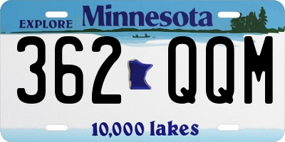 MN license plate 362QQM