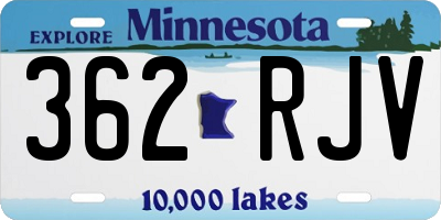 MN license plate 362RJV