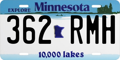 MN license plate 362RMH