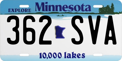 MN license plate 362SVA