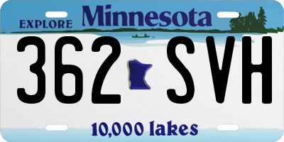 MN license plate 362SVH