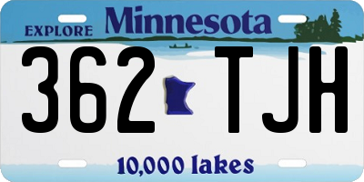 MN license plate 362TJH
