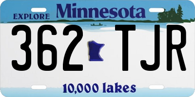 MN license plate 362TJR