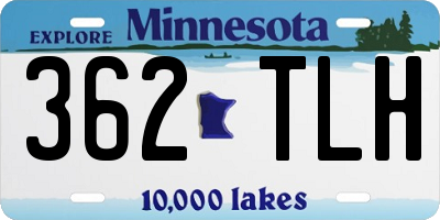 MN license plate 362TLH