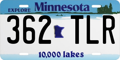 MN license plate 362TLR