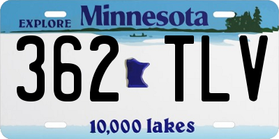 MN license plate 362TLV