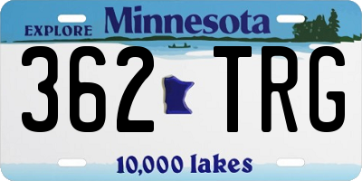 MN license plate 362TRG