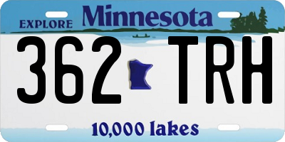 MN license plate 362TRH