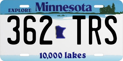 MN license plate 362TRS